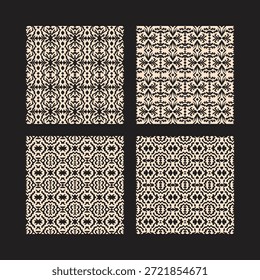 Traditional African Inspired Geometric Pattern for Fabric Print
