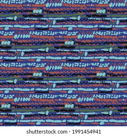 Traditional African ornament of wicker elements. Vector repeated seamless pattern.
