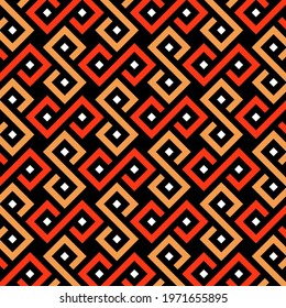 Traditional African pattern. This is a simple vector illustration with harmonious blend of retro and modern styles. The color can be changed if needed. Eps10 vector.