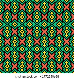 Traditional African pattern. This is a simple vector illustration with harmonious blend of retro and modern styles. The color can be changed if needed. Eps10 vector.