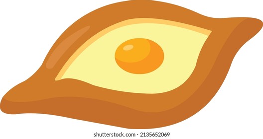 Traditional Ajarian Georgian Dish Khachapuri Freshly Stock Vector ...