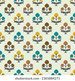 
Traditional Ajrakh Pattern, Hand Block Print, Batik Print, Indian Textile Background, Floral Background, Kalamkari Print, Hand Draw Textile Pattern, Textile Printing  Surface Background.