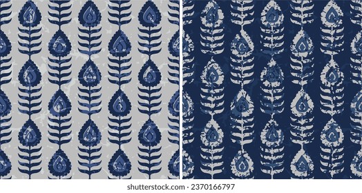 Traditional Ajrakh Pattern, Hand Block Print, Batik Print, Indian Textile Background, Floral Background, Kalamkari Print, Madhubani pattern, Textile Printing Surface Background.