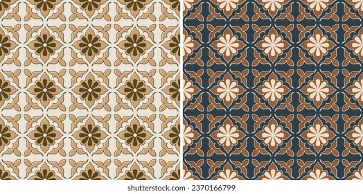 Traditional Ajrakh Pattern, Hand Block Print, Batik Print, Indian Textile Background, Floral Background, Kalamkari Print, Madhubani pattern, Textile Printing Surface Background.