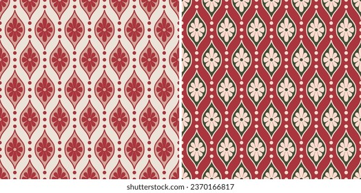 Traditional Ajrakh Pattern, Hand Block Print, Batik Print, Indian Textile Background, Floral Background, Kalamkari Print, Madhubani pattern, Textile Printing Surface Background.