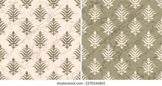 Traditional Ajrakh Pattern, Hand Block Print, Batik Print, Indian Textile Background, Floral Background, Kalamkari Print, Madhubani pattern, Textile Printing Surface Background.