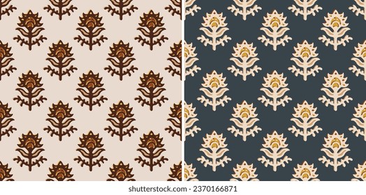 Traditional Ajrakh Pattern, Hand Block Print, Batik Print, Indian Textile Background, Floral Background, Kalamkari Print, Madhubani pattern, Textile Printing Surface Background.