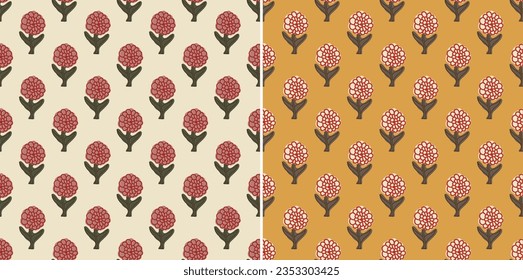 Traditional Ajrakh Pattern, Ikat, block print Pattern, batik print Pattern, Background digital printing textile pattern. 