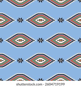Traditional Albanian Ethnic Seamless Pattern Digital Paper – Balkan Folk Ornament Background, Textile Design, Cultural Embroidery-Inspired Printable