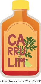 Traditionelles alkoholisches Getränk aus Paraguay, das aus einem spezifischen Rum namens "caña", einem Kraut namens "ruda" und Kalk ("lim") hergestellt wird, das "carrulim" bildet. Trinken Sie den ersten August, um Pech zu verscheuchen. 