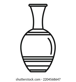 Traditional Amphora Icon Outline Vector Vase Stock Vector (Royalty Free ...