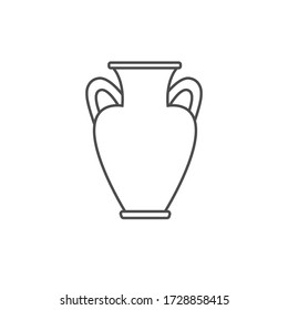 Traditional ancient Greek vase without a pattern. Monument of ancient culture. Historical and Cultural Heritage