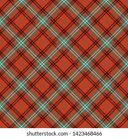 The Traditional Ancient Tartan of the Scottish Clan Morrison. Seamless pattern for fabric, kilts, skirts, plaids. Diagonal cell