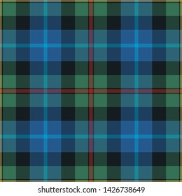 The Traditional Ancient Tartan of the Scottish Clan Smith. Seamless pattern for fabric, kilts, skirts, plaids