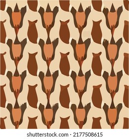 Traditional Animal Skin Texture - Decorative Naive Hand Painted  - Brush