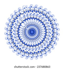 Traditional antique tile illustration design