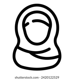 Traditional arab headwear icon outline vector. Outfit stylish. Various trendy