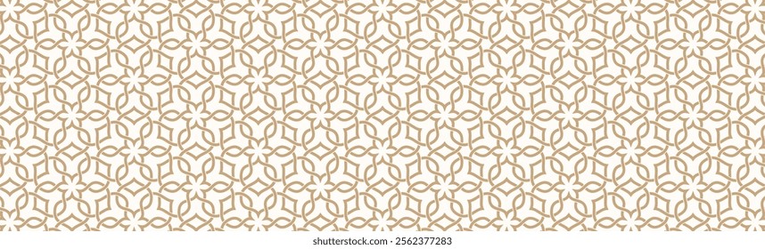 Traditional arabesque ornament pattern with islamic geometric textures and vector elements, designed for Ramadan, arab culture, and modern arabic art backgrounds, decor, and digital templates.