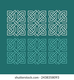 Traditional Arabian pattern. The set of Traditional Arabian pattern backgrounds. Arabic Islamic background. Islamic gold ornament vector.