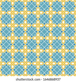 Traditional Arabic Islamic Background. Mosque decoration elements. Seamless pattern