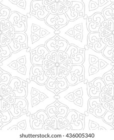 Traditional Arabic  ornament seamless. Floral Ornamental pattern. Iznik .Vector.  Background