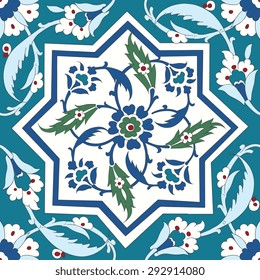 Traditional  Arabic ornament seamless pattern for your design. Vector.  Background