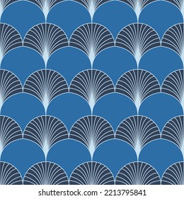 Traditional arabic pattern seamless background blue cyan color for textile and decoration