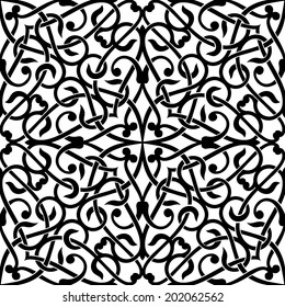 Traditional Arabic seamless pattern. Abstract background.