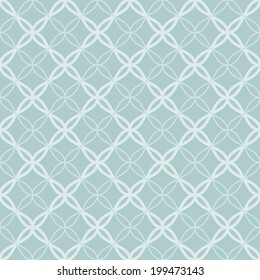 Traditional arabic tangled lattice pattern. Seamless vector background.