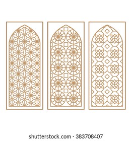 Arabic Arch Window Door Set Cnc Stock Vector (Royalty Free) 1508765174 ...