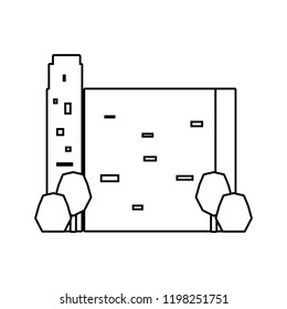 traditional architecture of china isolated icon