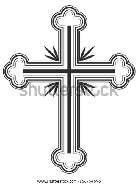 Traditional Armenian Apostolic Church Cross Clip Stock Vector (Royalty ...