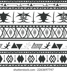 traditional art custom made ethnic jungle tribal pattern background suitable for print cloth and packaging