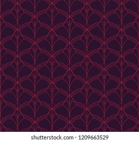 Traditional Art Deco Seamless Pattern. Elegant Geometric Stylish Texture. Abstract Retro Vector Texture.