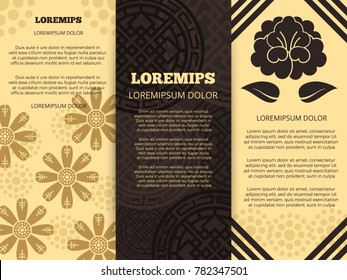 Traditional asian banners set - oriental korean chinese japanese flyers collection. Vector illustration