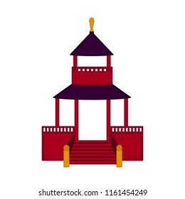 Traditional asian building icon