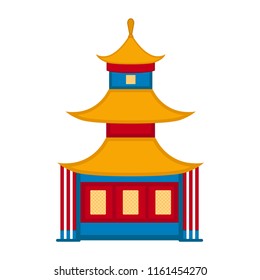 Traditional asian building icon