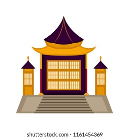 Traditional asian building icon