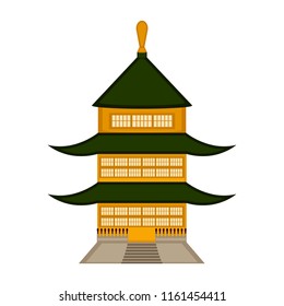Traditional asian building icon