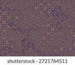 Traditional Asian combination seamless pattern, Abstract background, Decorative wallpaper