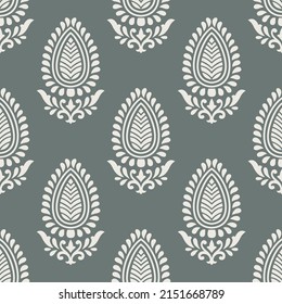 Traditional Asian damask wallpaper pattern