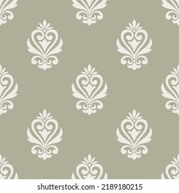 Traditional Asian damask wallpaper pattern