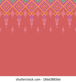 Patrones de tela asiáticos tradicionales que se pueden usar para hacer una variedad de fondos.vector