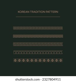 Traditionelle asiatische und koreanische Muster
