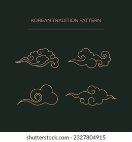 Traditional Asian and Korean Patterns Set
