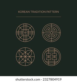 Traditionelle asiatische und koreanische Muster
