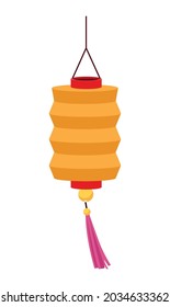 traditional asian lantern hanging icon