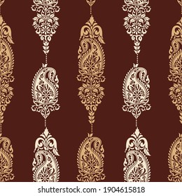 Traditional Asian paisley pattern design