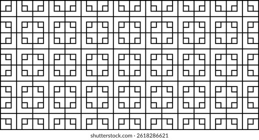Traditional Asian pattern. Seamless geometric background with lines.