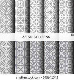 Traditional asian patterns